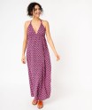 Robe longue à fines bretelles et dos nu femme[MISSING]